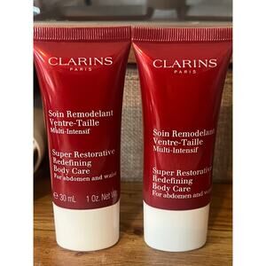 2 X Clarins Super Restorative Body Care 1 oz Sealed Tube Travel